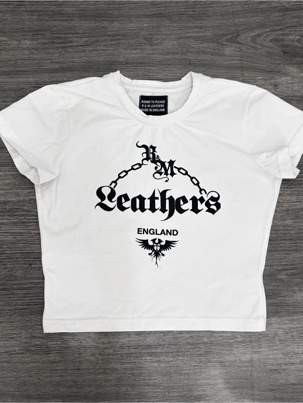 R&M Leathers England Baby Tee